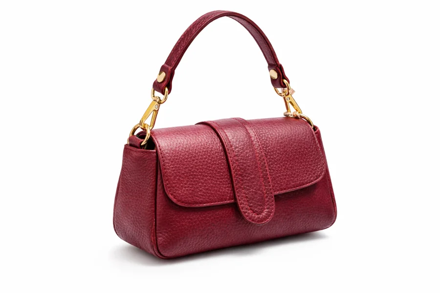 Borsa Mini Chic – Bordeaux con Chiusura Morbida | ELIS MODA