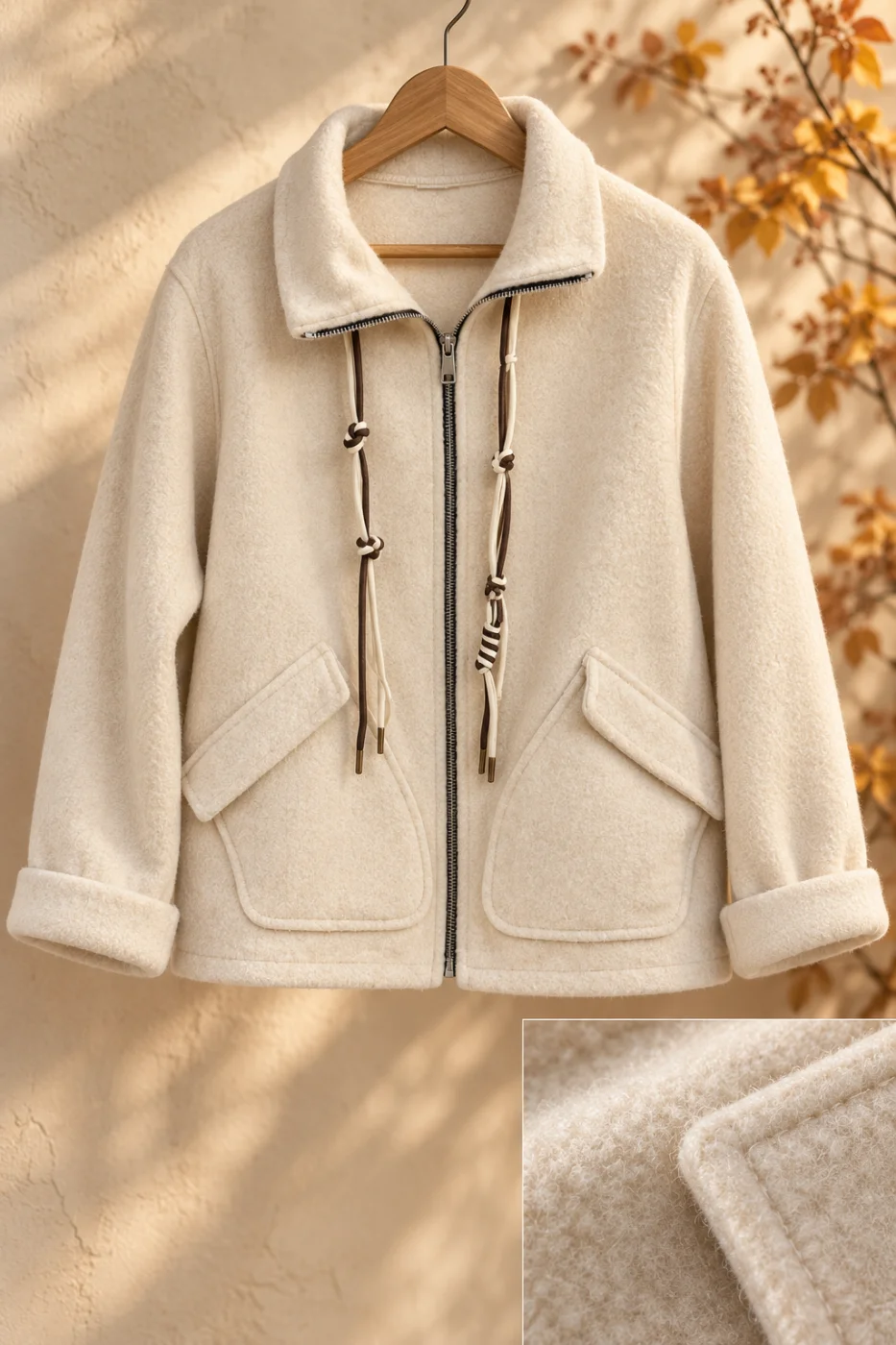 Veste " ysalia" beige 36 au 46/48 | Les Chics Filles by Sab
