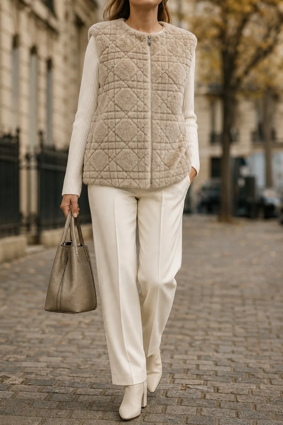 Gilet matelassé fausse fourrure | Deal Only One