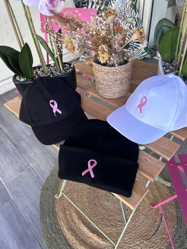 Bonnet Octobre Rose | Les Bohémiennes Biganos