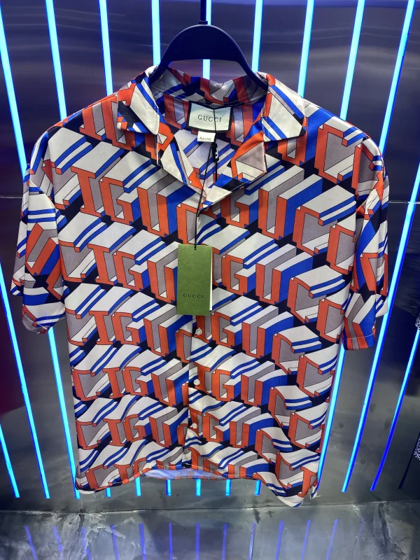 Gucci Shirt Motiv GUCCI White Red  | MASSIMOLUXURYOUTLET