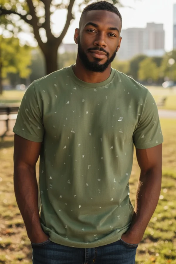 T-Shirt da Semáforo Oliva Green Made in Portugal | definne