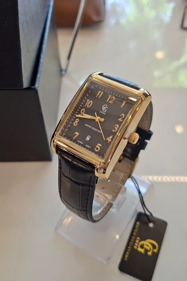 Relógio Prestige Classic Leather Black & Gold Cod 8888 | Definne