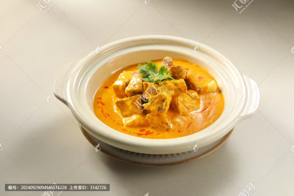 Poulet au lait de coco | 墨池 mochi