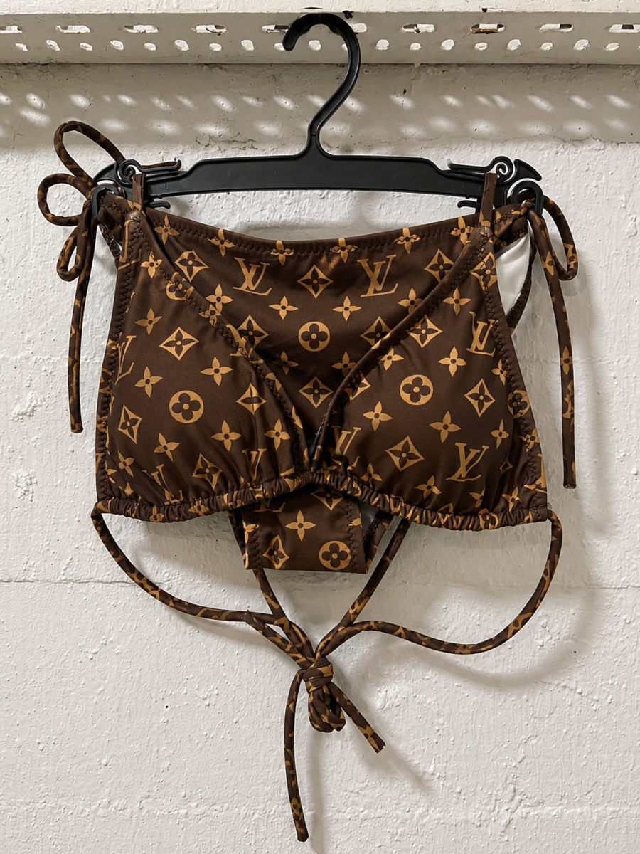 Louis Vuitton Print Monogram Bikini Brown | 