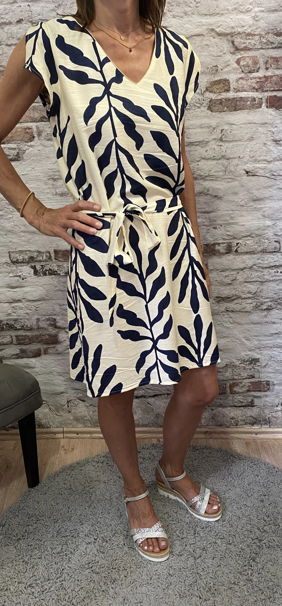 Robe feuillage  | Jus de coco 