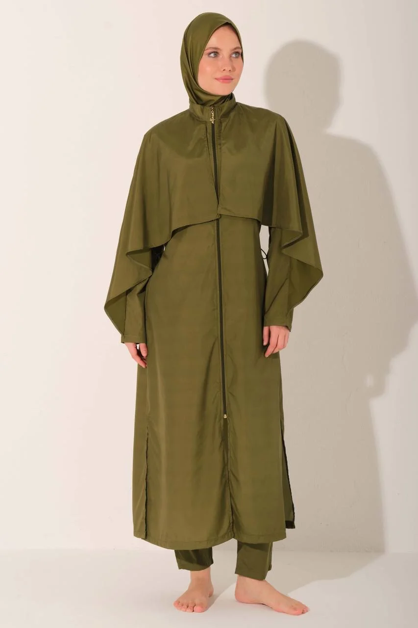 Burkini Valon Long Vert Olive | CasaZaz