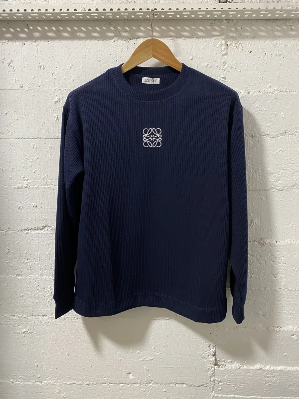 Loewe Cotton Sweatshirt Blue  | MASSIMOLUXURYOUTLET