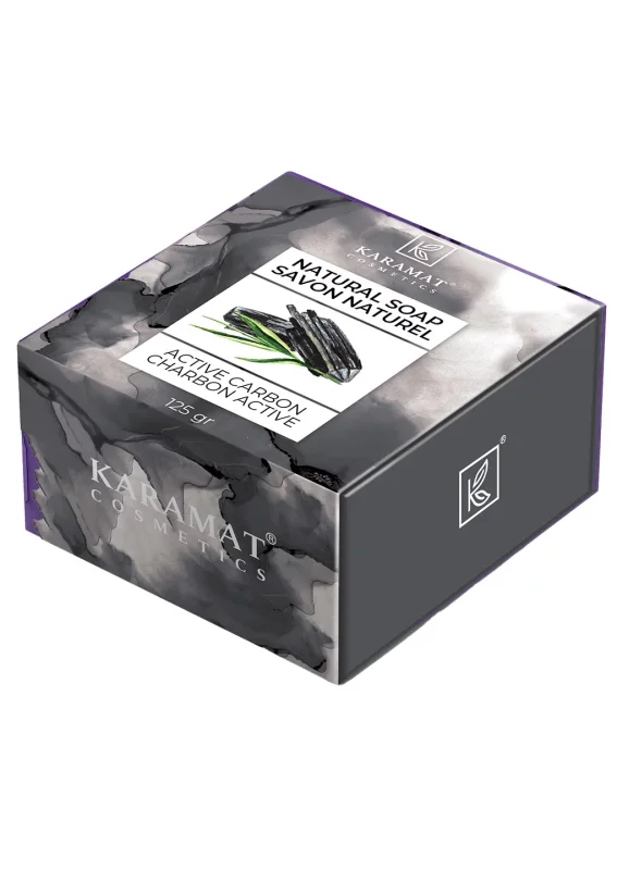 SAVON NATUREL AU CHARBON ACTIF 125GR | AMCOSMETIK