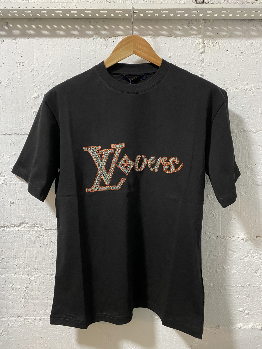 Louis Vuitton T-Shirt Lovers Black | MASSIMOLUXURYOUTLET