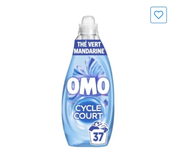 Omo Lessive liquide Cycle Court Parfumé Fraîcheur Insolente Mandarine Thé Vert OMO | Miniprix