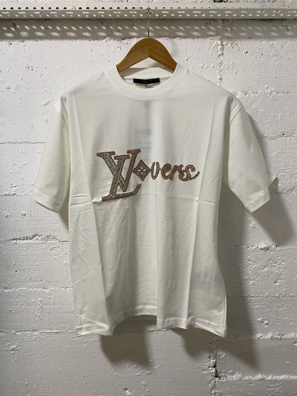 Louis Vuitton T-Shirt Lovers White | MASSIMOLUXURYOUTLET