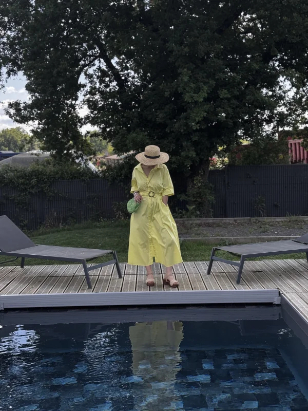 Robe GRACIE jaune | Les bohemiennes Le Bouscat