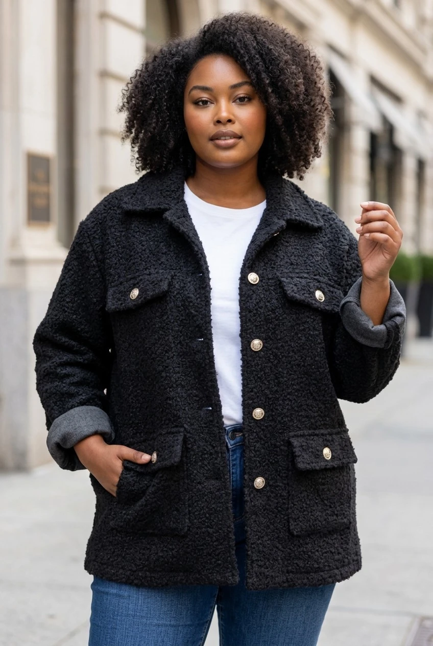 veste mi saison noire | Chez Florem