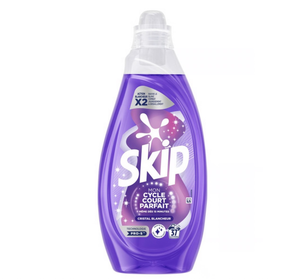 Skip Lessive Liquid Cristal Blancheur - 37 lavages | Miniprix