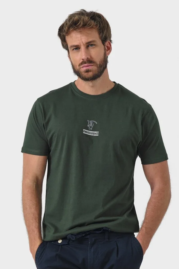 T-Shirt Basica Retrô Soto Verde La Garrocha  | Definne