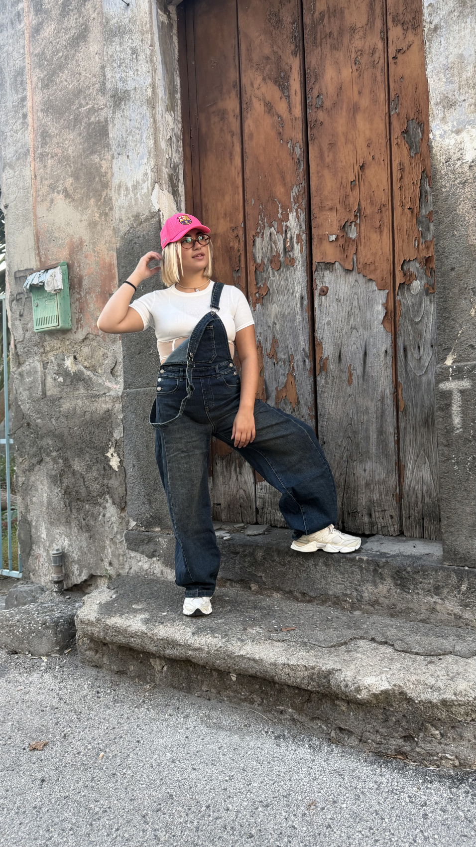 Salopette in Denim Oversize Urban Vintage – Denim Scuro Wa | Moda Shop