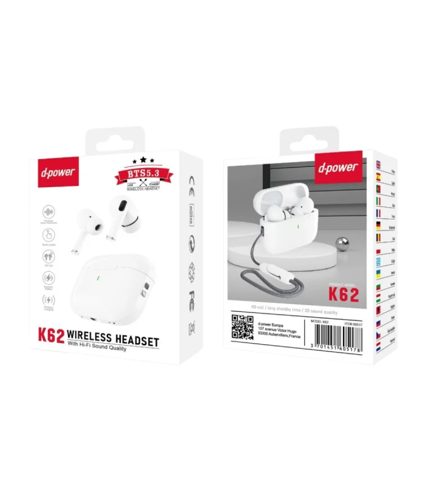 Écouteurs WIRELESS K6202  | Beauty phone 