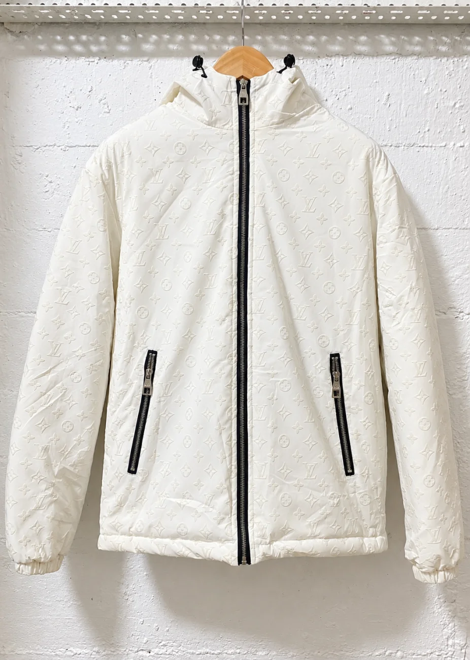 Louis Vuitton Monogram Puffer Jacket White | 