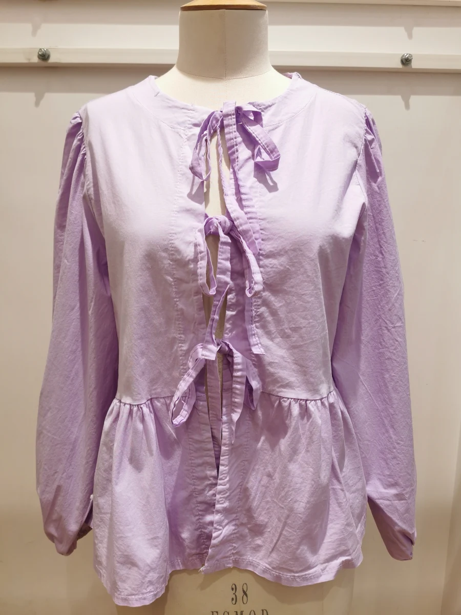 Tie Bow Blouse | Salsa Color