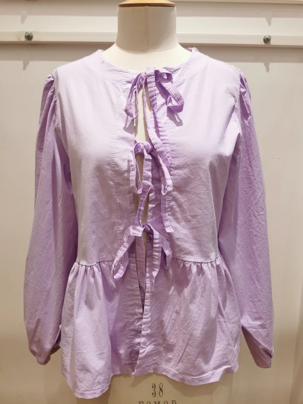 Tie Bow Blouse | Salsa Color