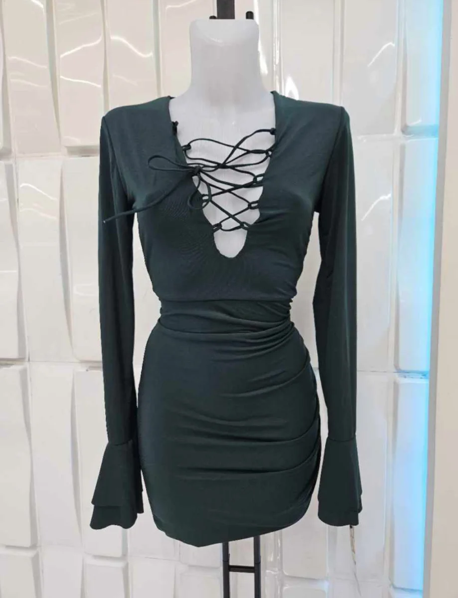 Vestido licla escote zigzag | New Secret