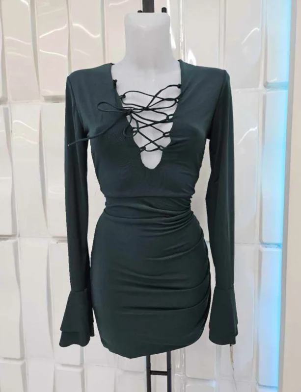 Vestido licla escote zigzag | New Secret