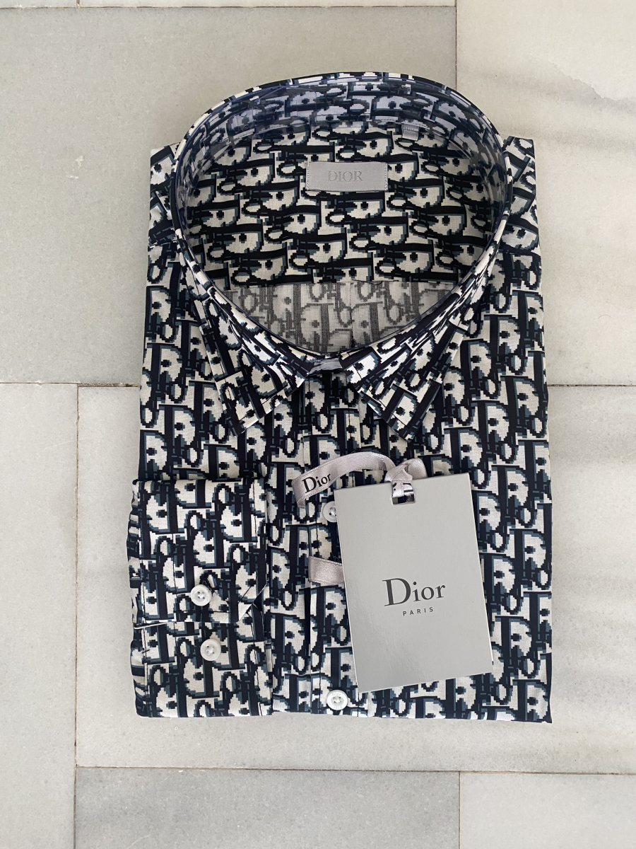 Christian Dior Shirts Black/White | MASSIMOLUXURYOUTLET