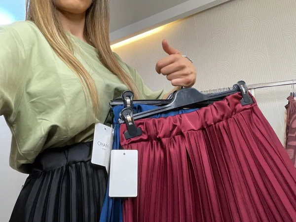 jupe plessé | Astra boutique 
