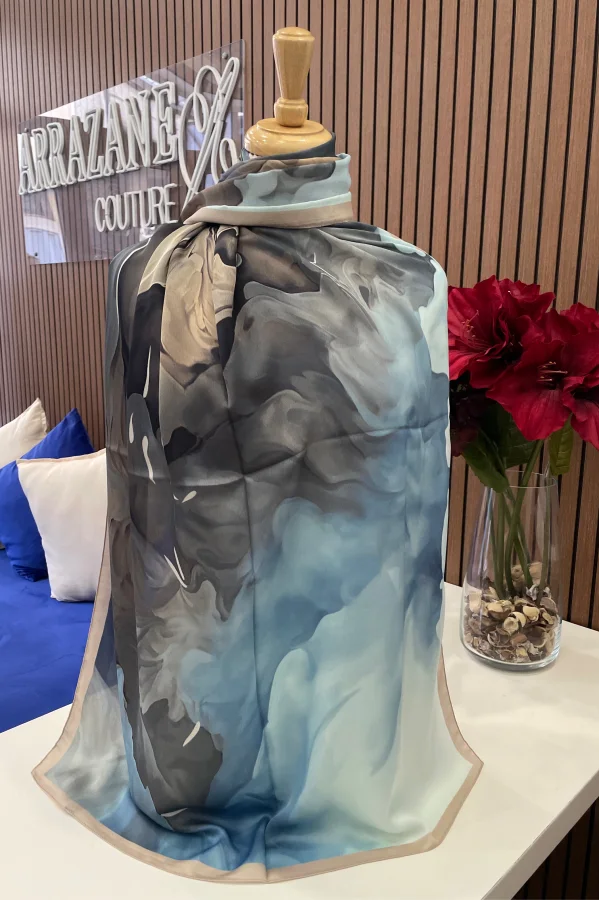 Châle Crêpe Satine Imprimé | CasaZaz
