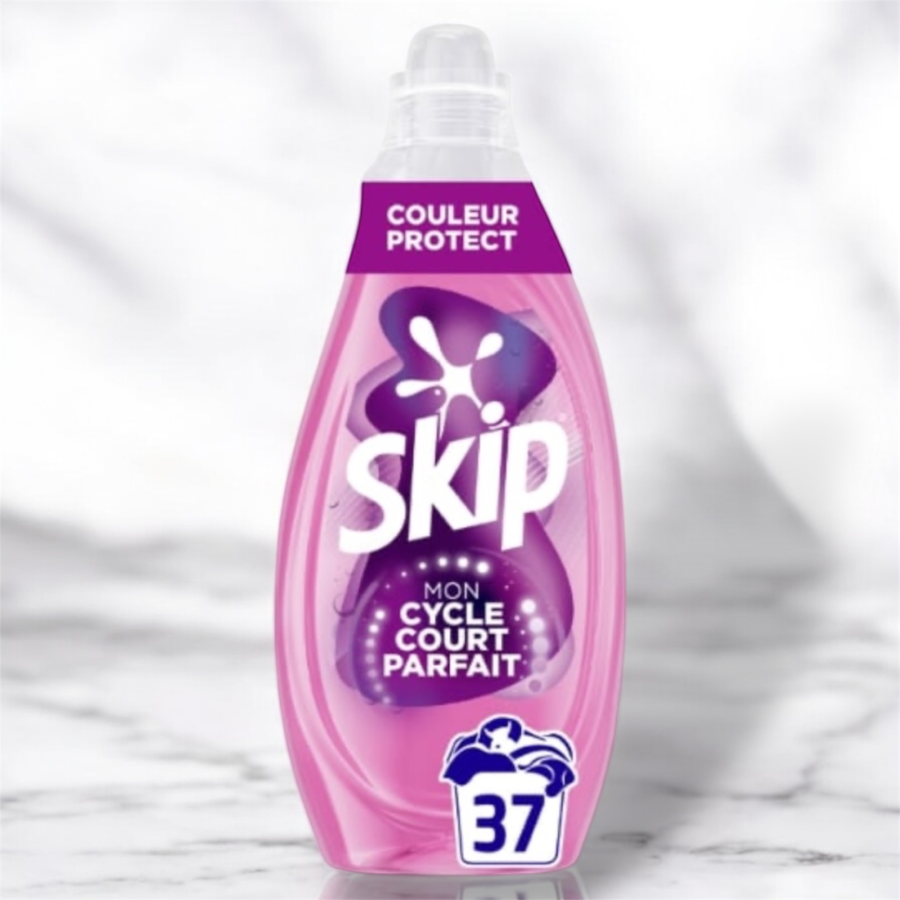Skip Lessive liquide Mon Cycle Court Parfait Couleur Protect - 37 lavages  | Miniprix