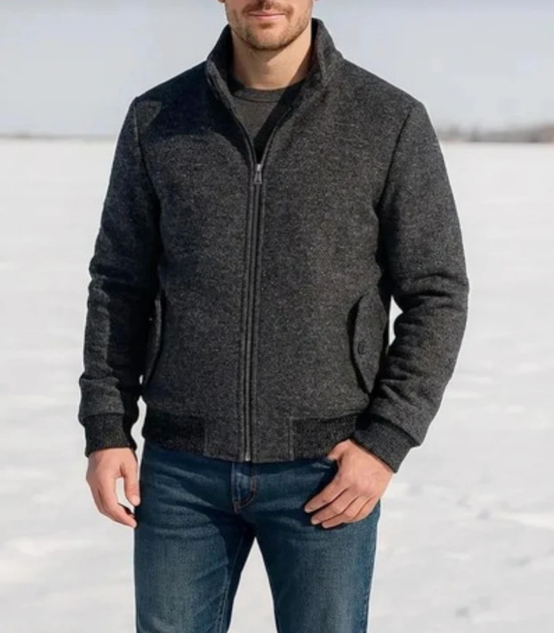 Bomber Giubbotto Uomo in Tessuto - ANTRACITE | GIMARK