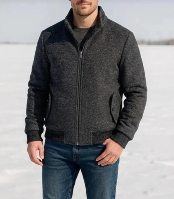 Bomber Giubbotto Uomo in Tessuto - ANTRACITE | GIMARK