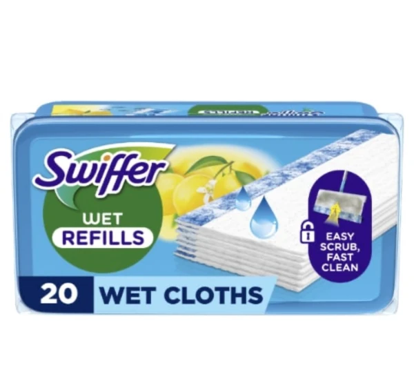 Swiffer Lingette Sol Faîcheur et Anti-Poussiére Parfum Citron | Miniprix