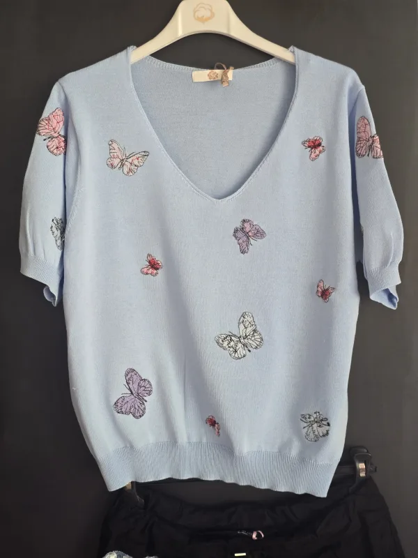 pull papillon | Chez Florem
