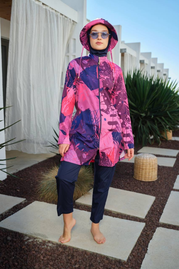 Burkini Elina Chapeau Lacivert | CasaZaz
