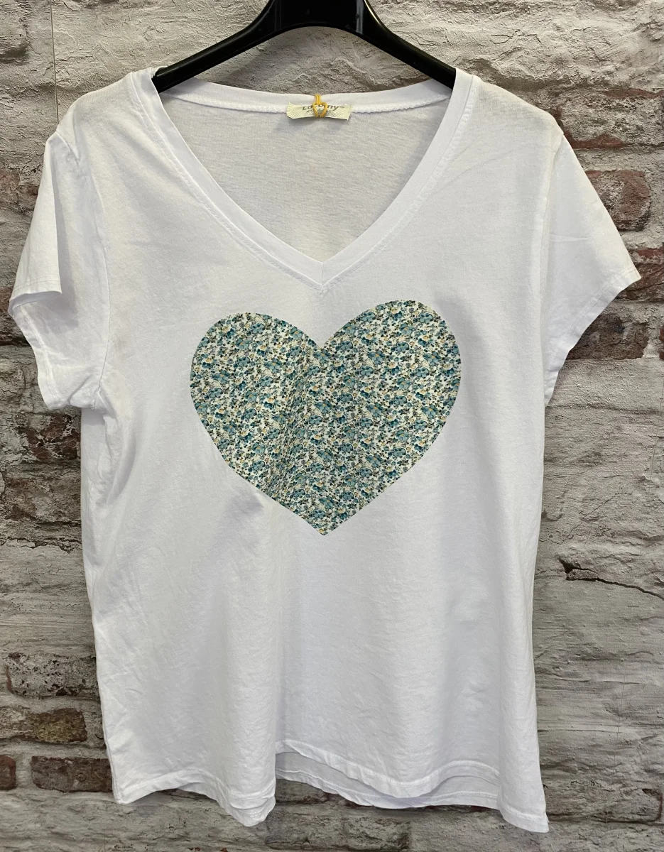 Tee shirt coeur  | Jus de coco 