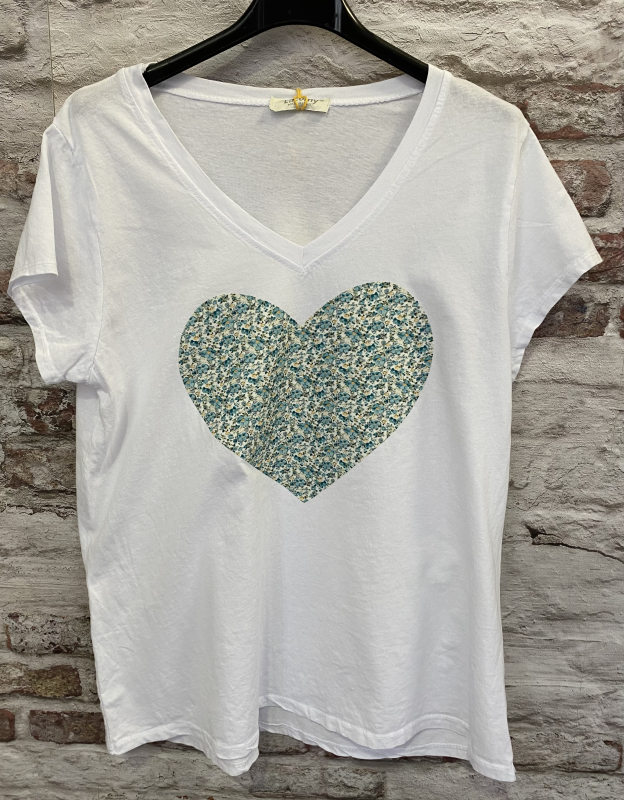 Tee shirt coeur  | Jus de coco
