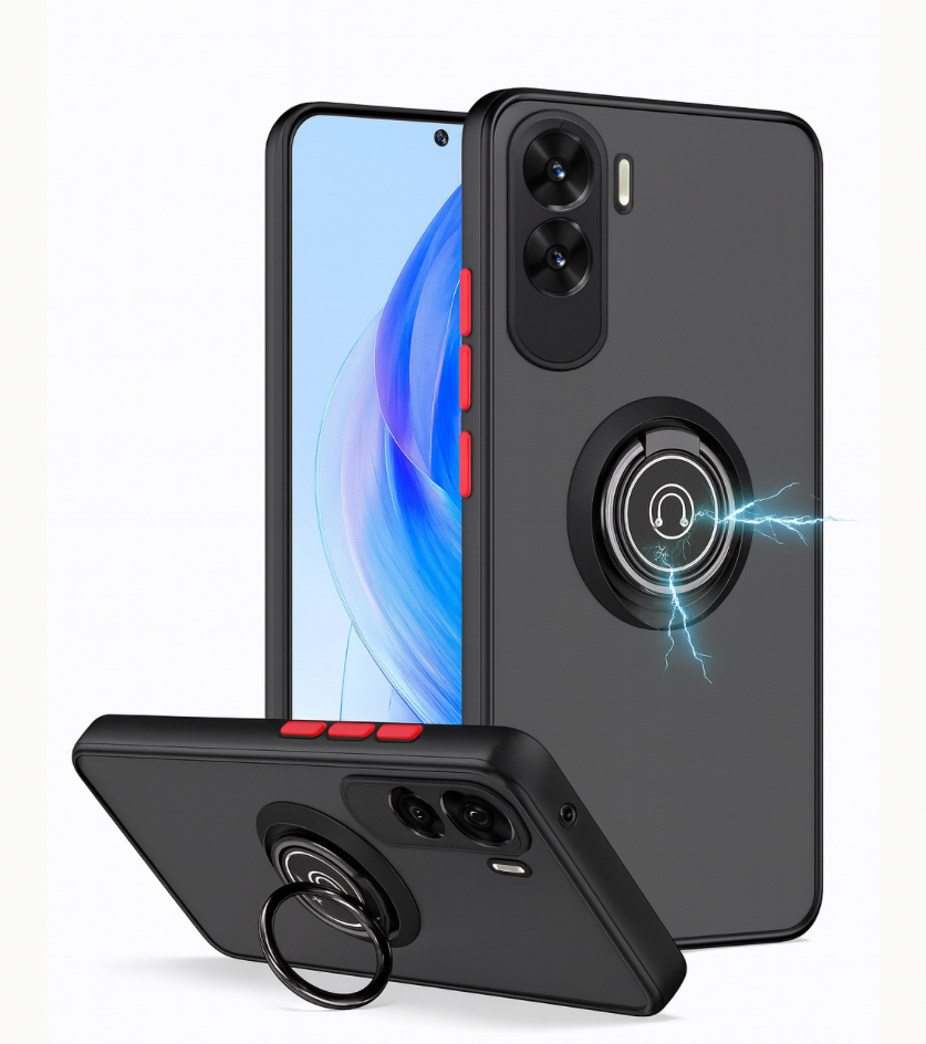 Coque anti choc matte avec Bague Honor | Beauty phone 