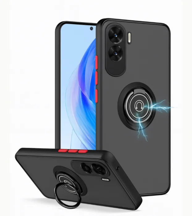 Coque anti choc matte avec Bague Honor | Beauty phone 