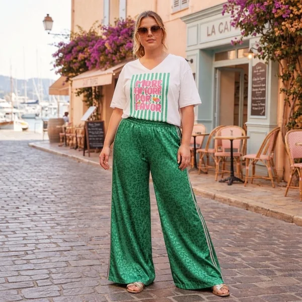  T-shirt oversize «MORE AMOR POR FAVOR» 42 au 50/52 | Les Chics Filles by Sab 