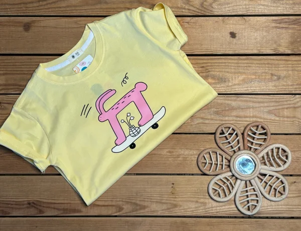 Tee shirt surf dude jaune | Lena in Love 