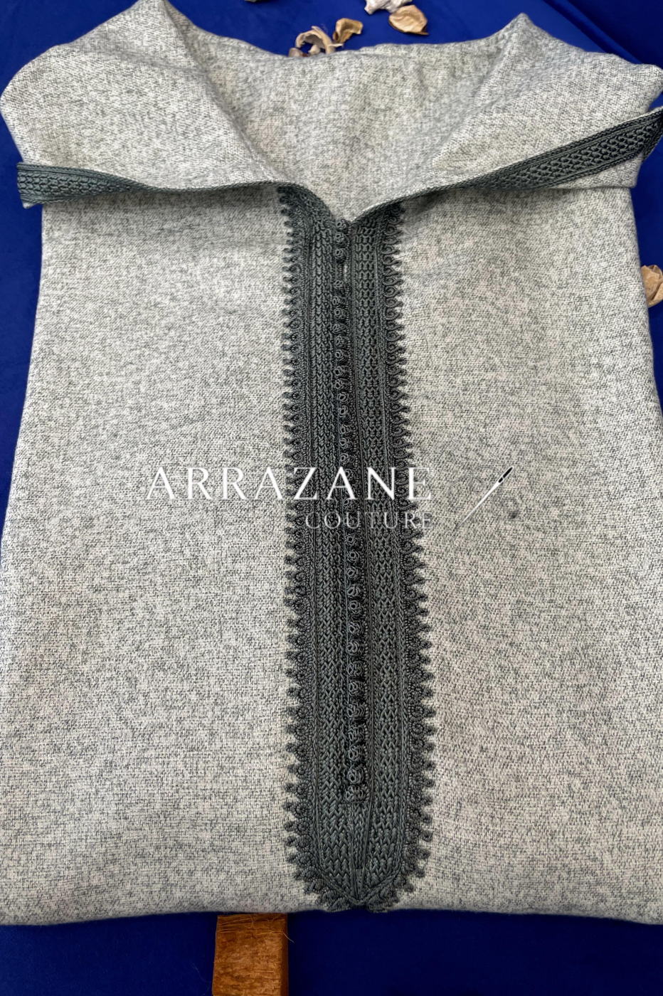 Djellaba Cachmire Homme Beige Gris | CasaZaz
