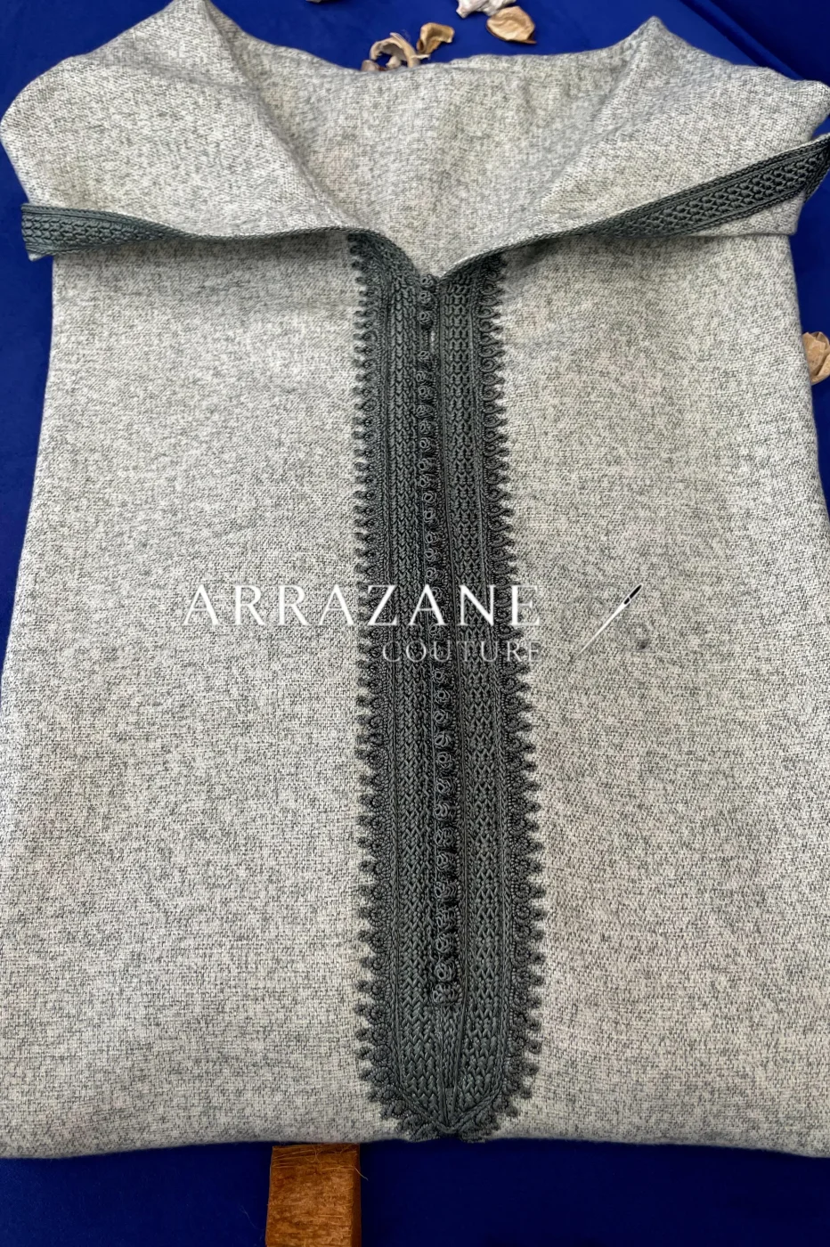 Djellaba Cachmire Homme Beige Gris | CasaZaz