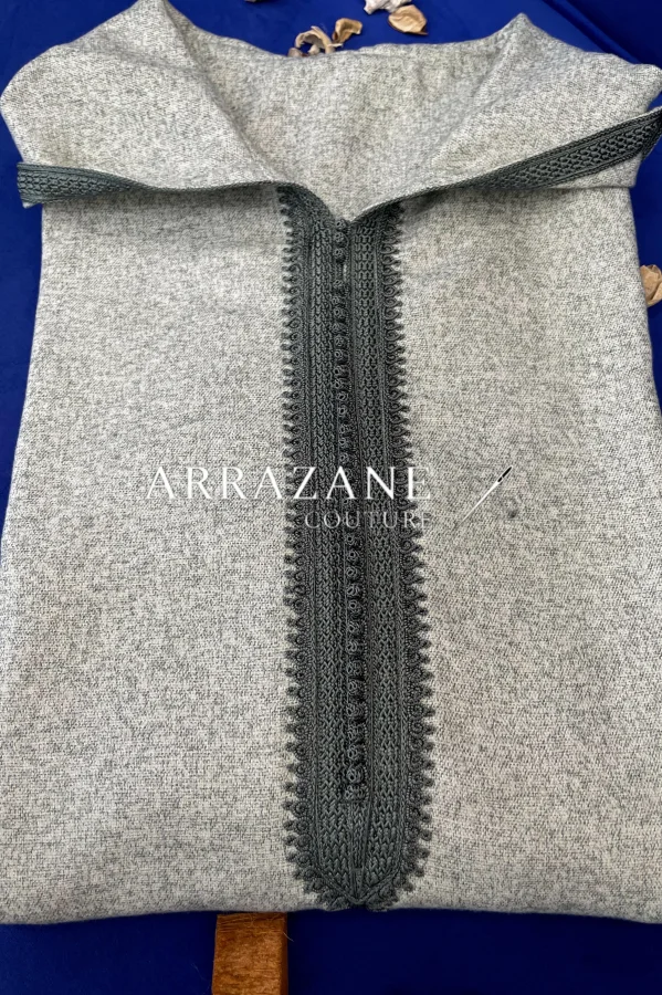 Djellaba Cachmire Homme Beige Gris | CasaZaz