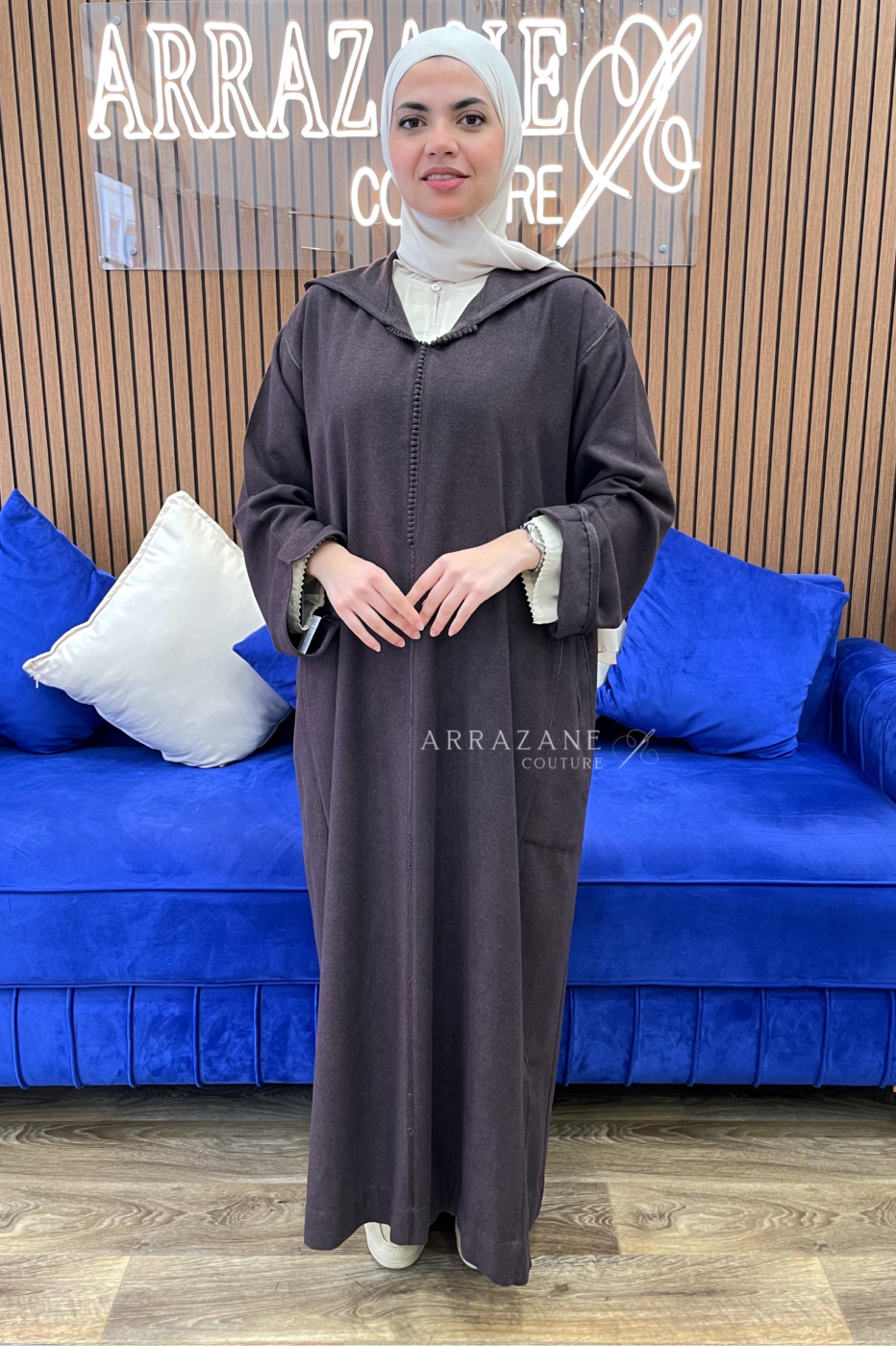 Djellaba Cachemire Marron | CasaZaz