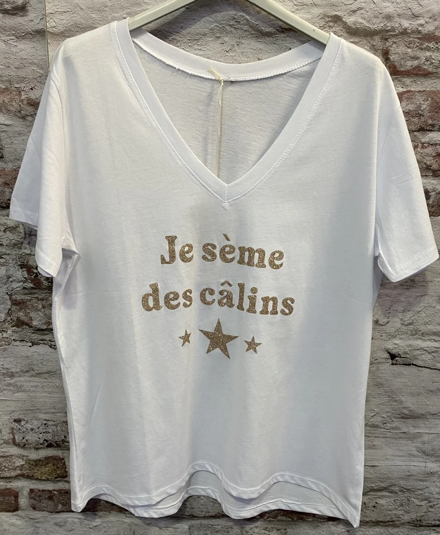Tshirt je seme des câlins  | Jus de coco 