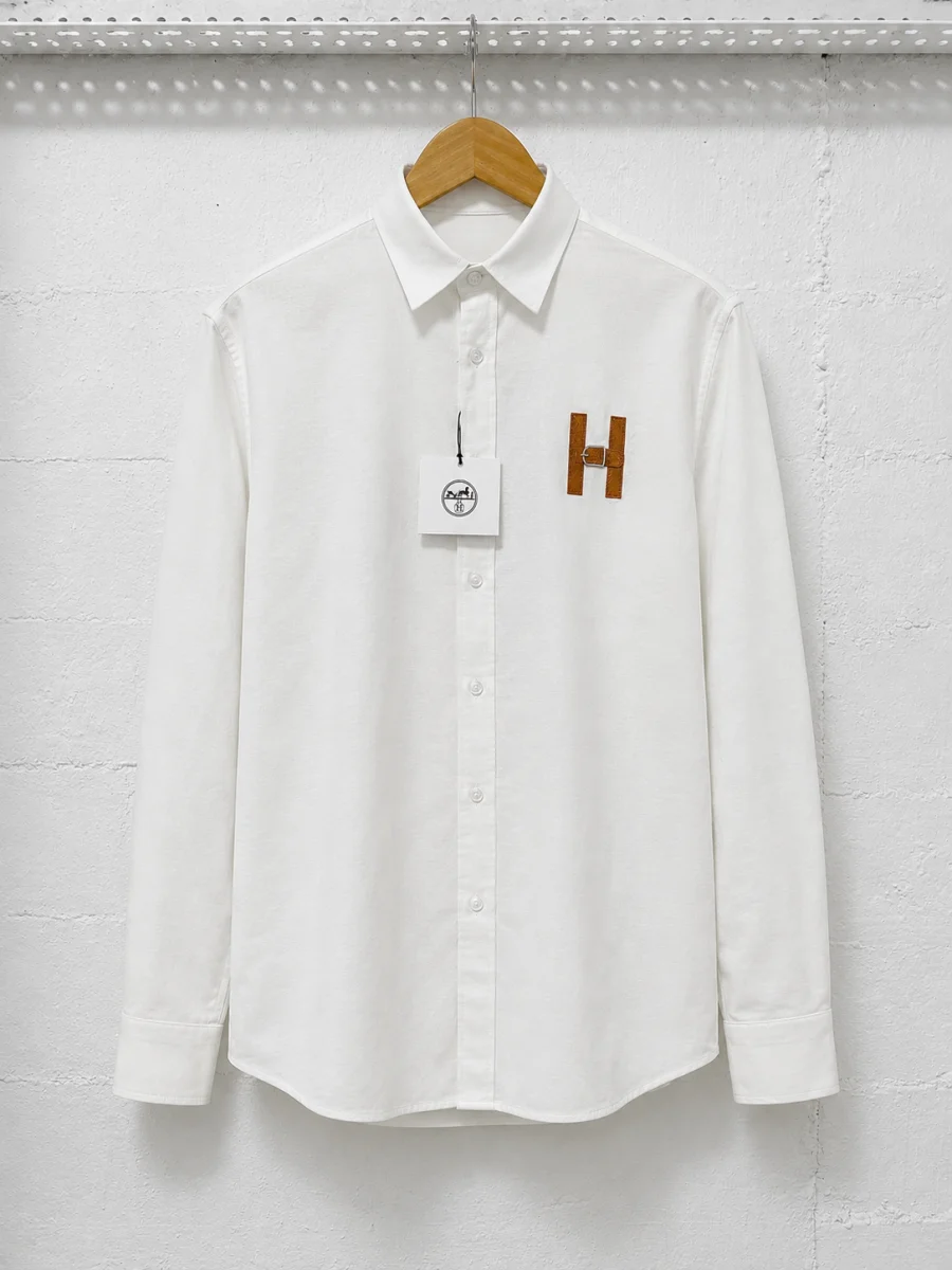 Hermès Paris Long Sleeve Shirt White | 