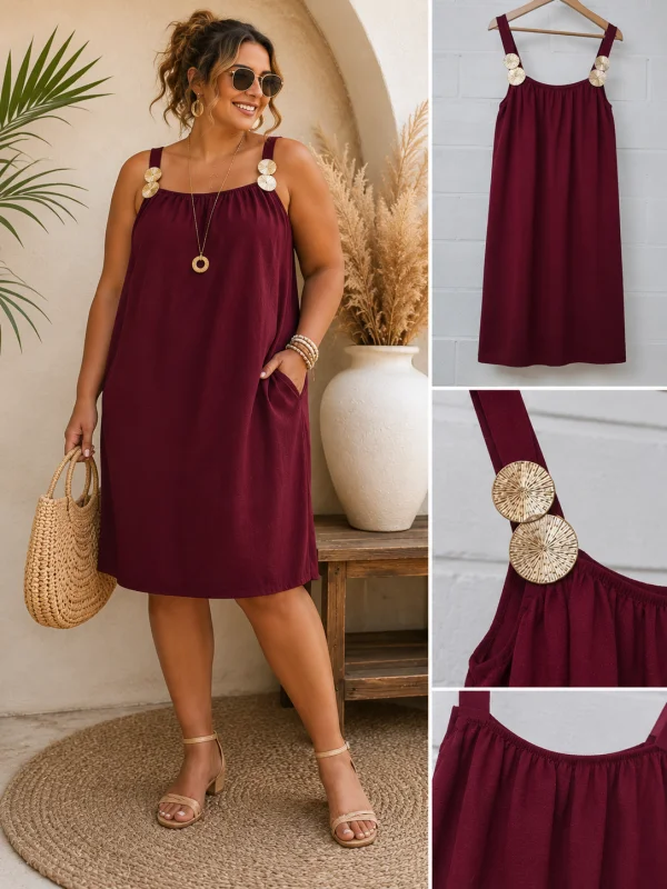 Robe " élise " bordeaux 38 au 48 | Les Chics Filles by Sab