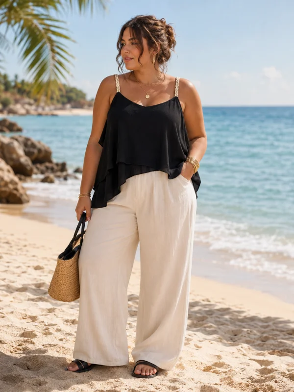 Top " eclat de nuit " noir 38 au 48 | Les Chics Filles by Sab